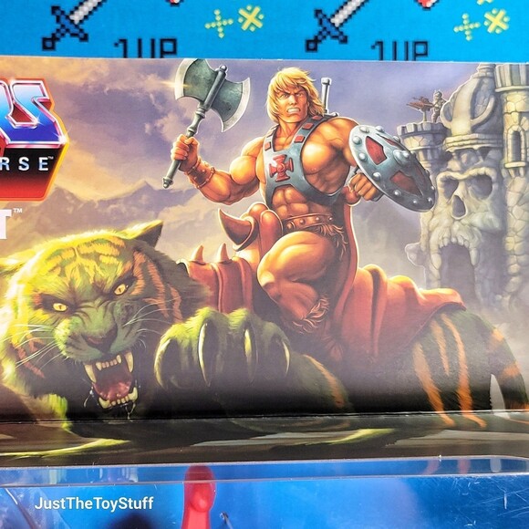 Mattel Masters Of The Universe He-Man Battle Cat Cringer Retro Action Figure New - Picture 9 of 9